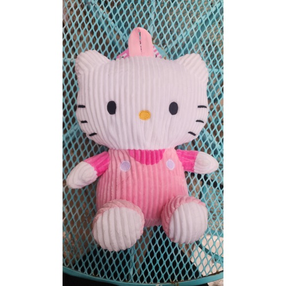Sanrio Other - Sanrio Hello Kitty Kids Corduroy Plush Backpack, Pink